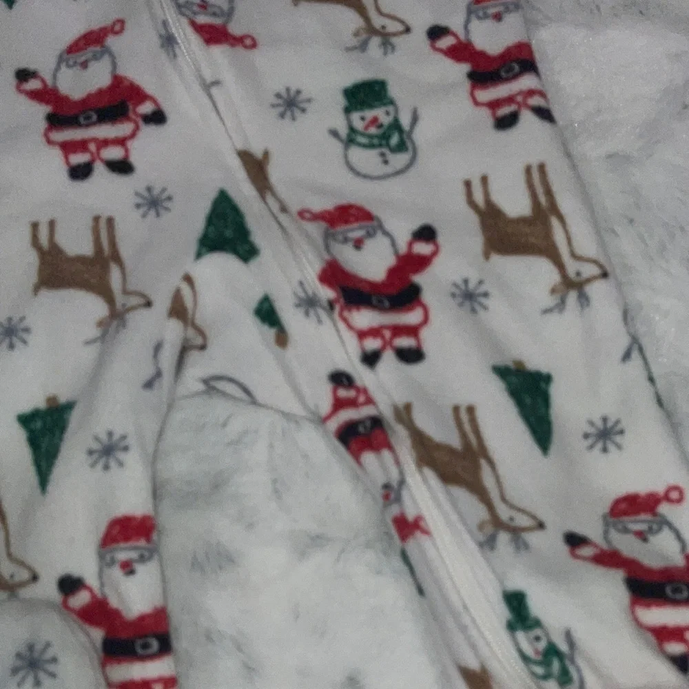 Festive Santa and Reindeer Pajama Set 9M